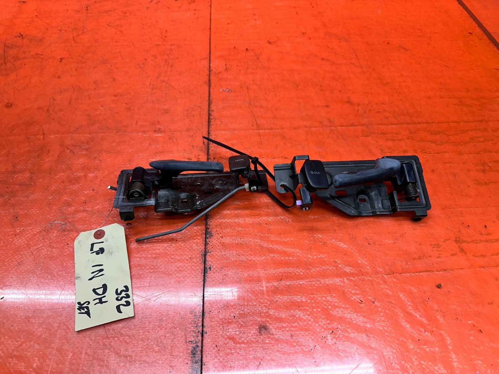 92 96 HONDA PRELUDE INSIDE DOOR HANDLES LEFT RIGHT OEM #3320