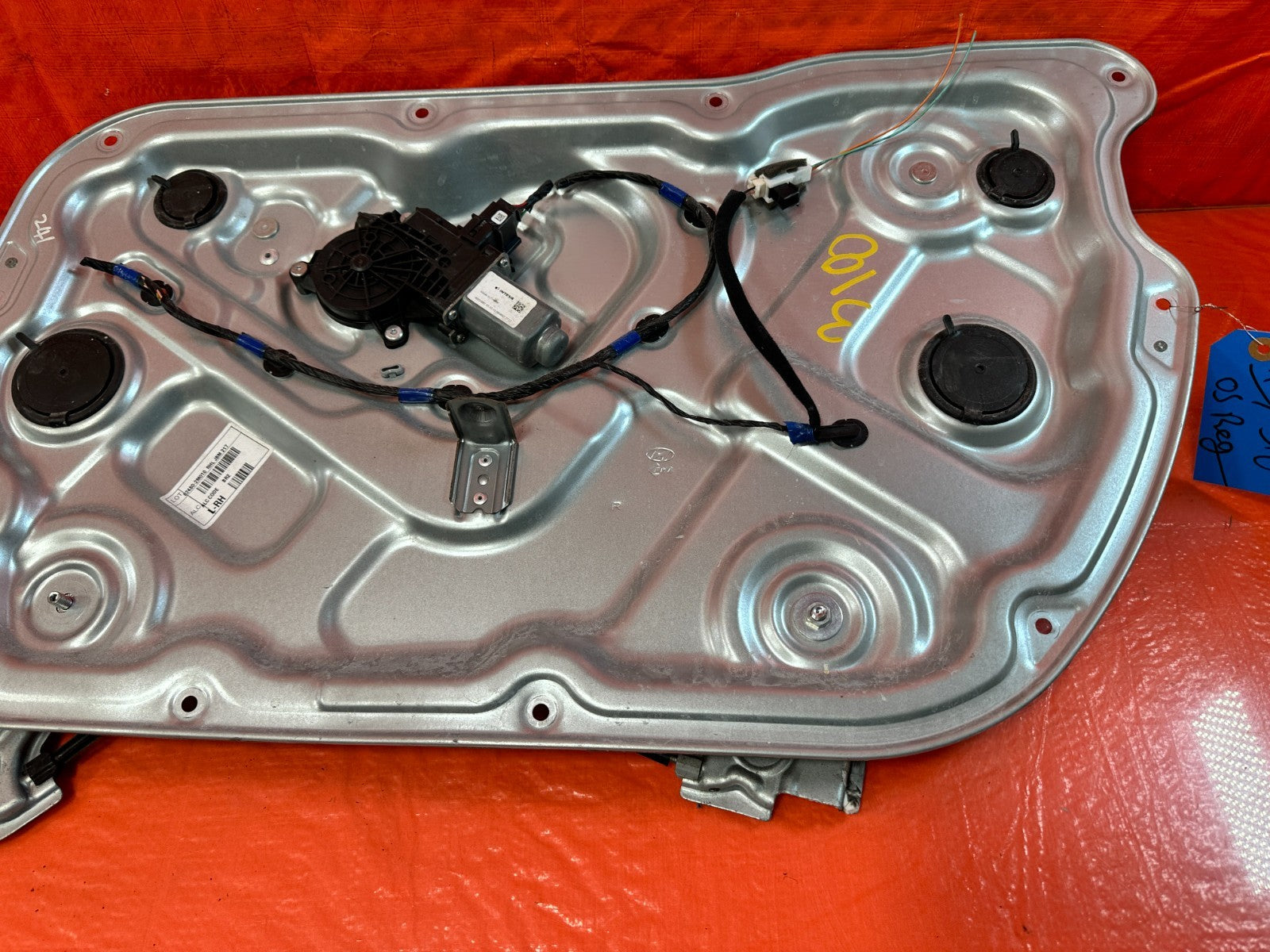 10 16 HYUNDAI GENESIS COUPE   PASSENGER RIGHT WINDOW REGULATOR W/ MOTOR OEM #3185