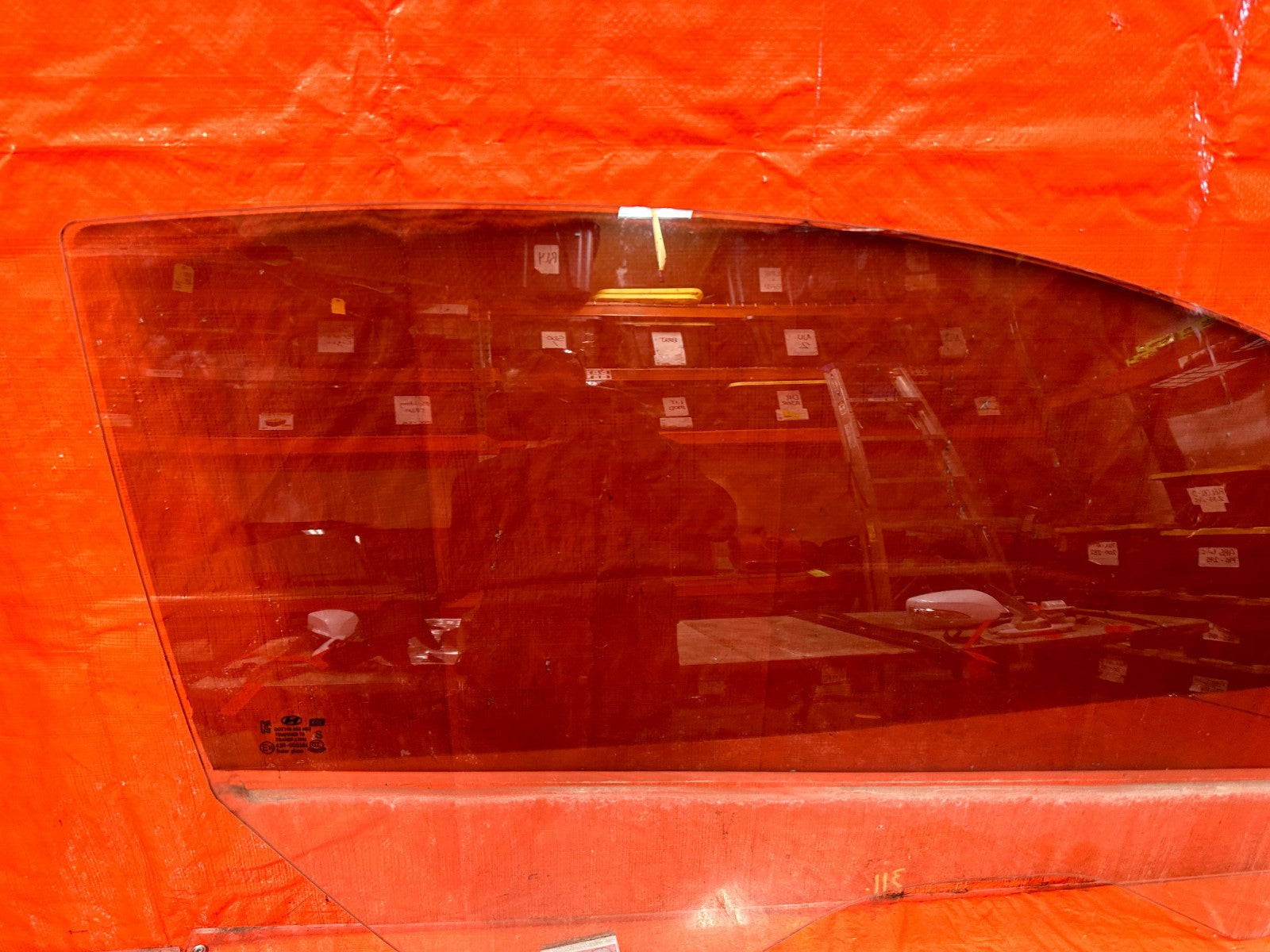 10 16 HYUNDAI GENESIS COUPE   PASSENGER RIGHT FRONT   DOOR GLASS WINDOW OEM #3026