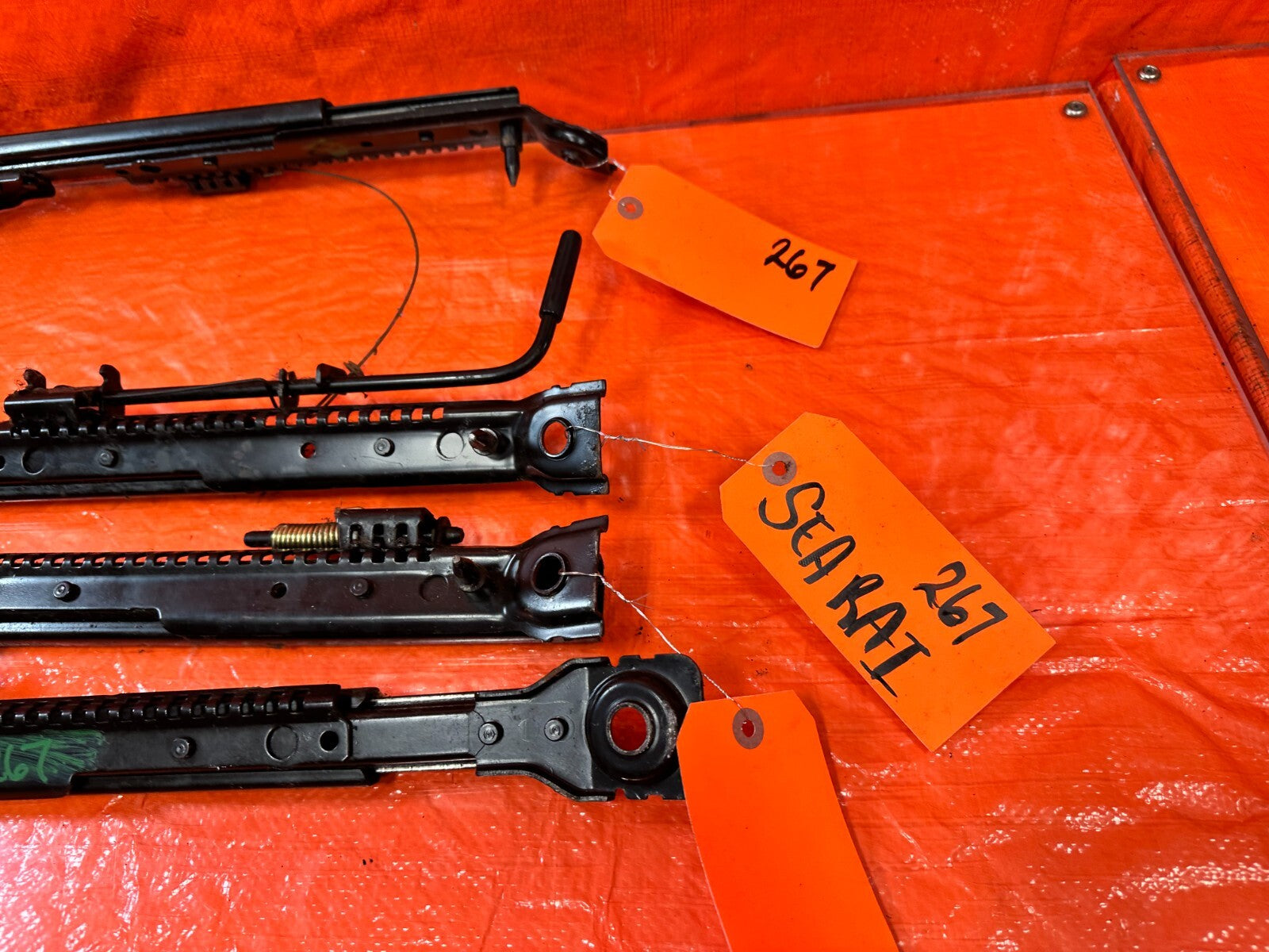 1993 93 MAZDA MX 5 MIATA   SEAT RAIL SET   LEFT & RIGHT RAILS SLIDERS BRACKETS  5
