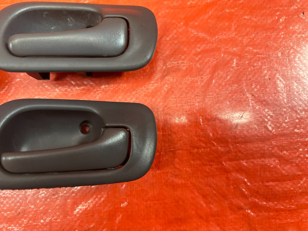 96 00 HONDA CIVIC SEDAN INTERIOR DOOR HANDLE SET LEFT RIGHT FRONT REAR GRAY OEM8