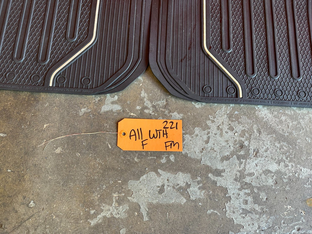 96 00 HONDA CIVIC COUPE   ALL WEATHER FLOOR MAT SET   LEFT RIGHT FRONT   #2211