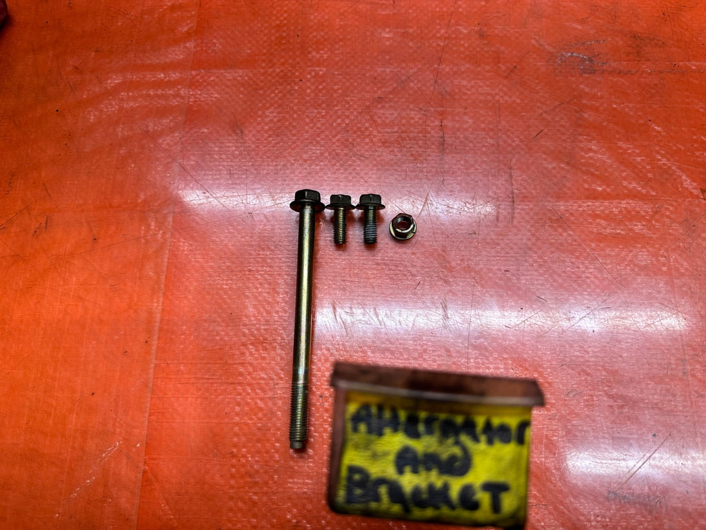 03-08 NISSAN 350Z 3.5L VQ35DE ALTERNATOR AND BRACKET BOLTS HARDWARE SET OEM #3460