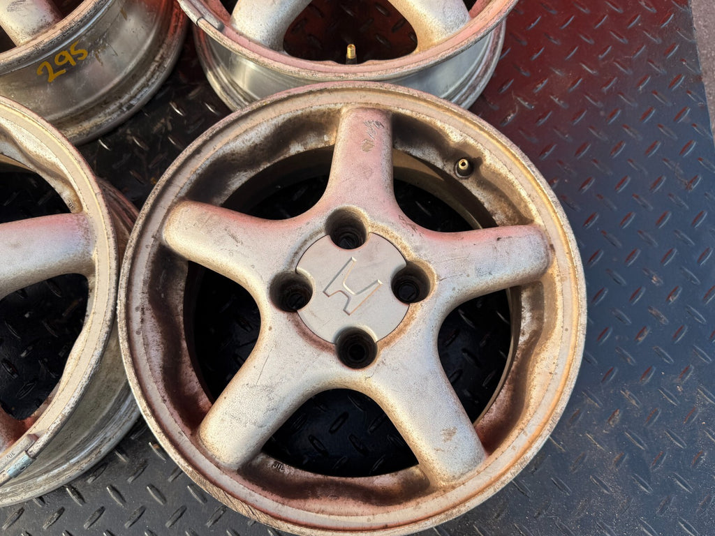 93 97 HONDA DEL SOL S SI   5 SPOKE   VTEC MODEL 14 INCH WHEELS AND TIRES   #2951