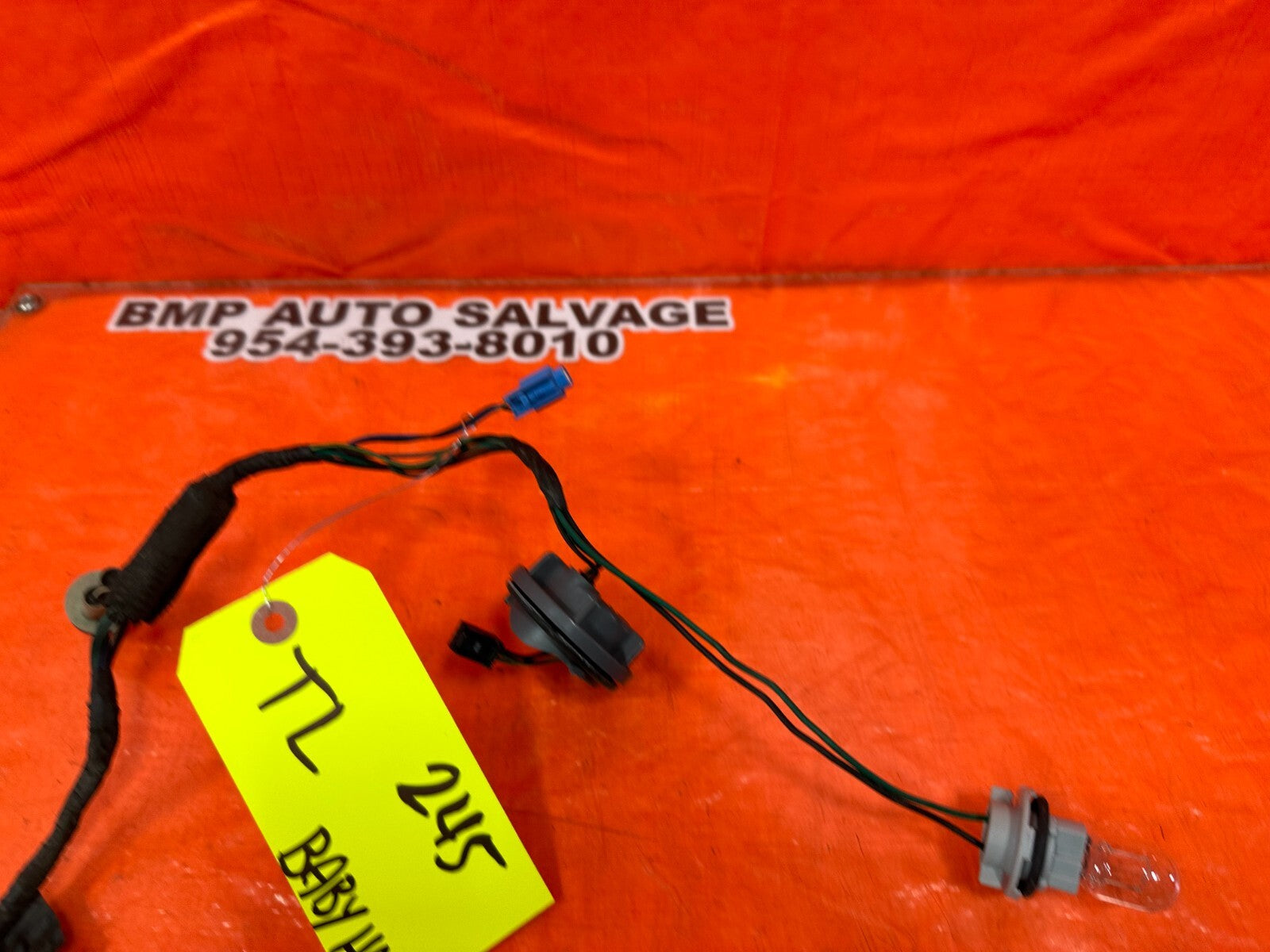 08 15 INFINITI G37 & Q60   2D COUPE   TAIL LIGHT LAMP WIRING HARNESS WIRE LOOM7