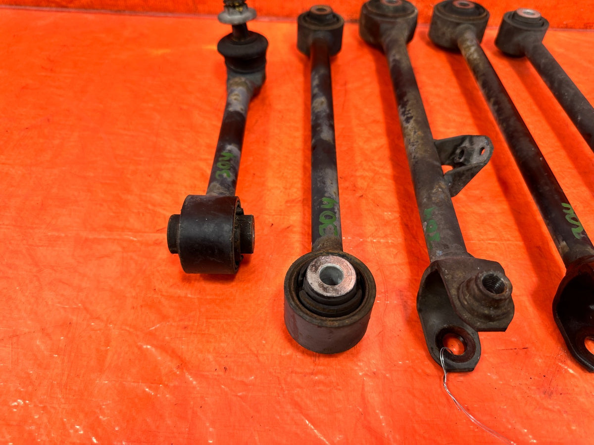 04-08 ACURA TSX PASSENGER RIGHT REAR LOWER CONTROL ARM SET OF 5 - ALL ARMS #3044