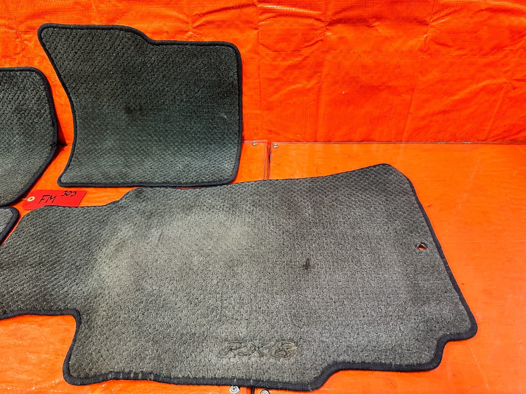 09 11 MAZDA RX8 RX 8   FLOOR MAT SET   LEFT RIGHT FRONT REAR   OEM FACOTRY 3039