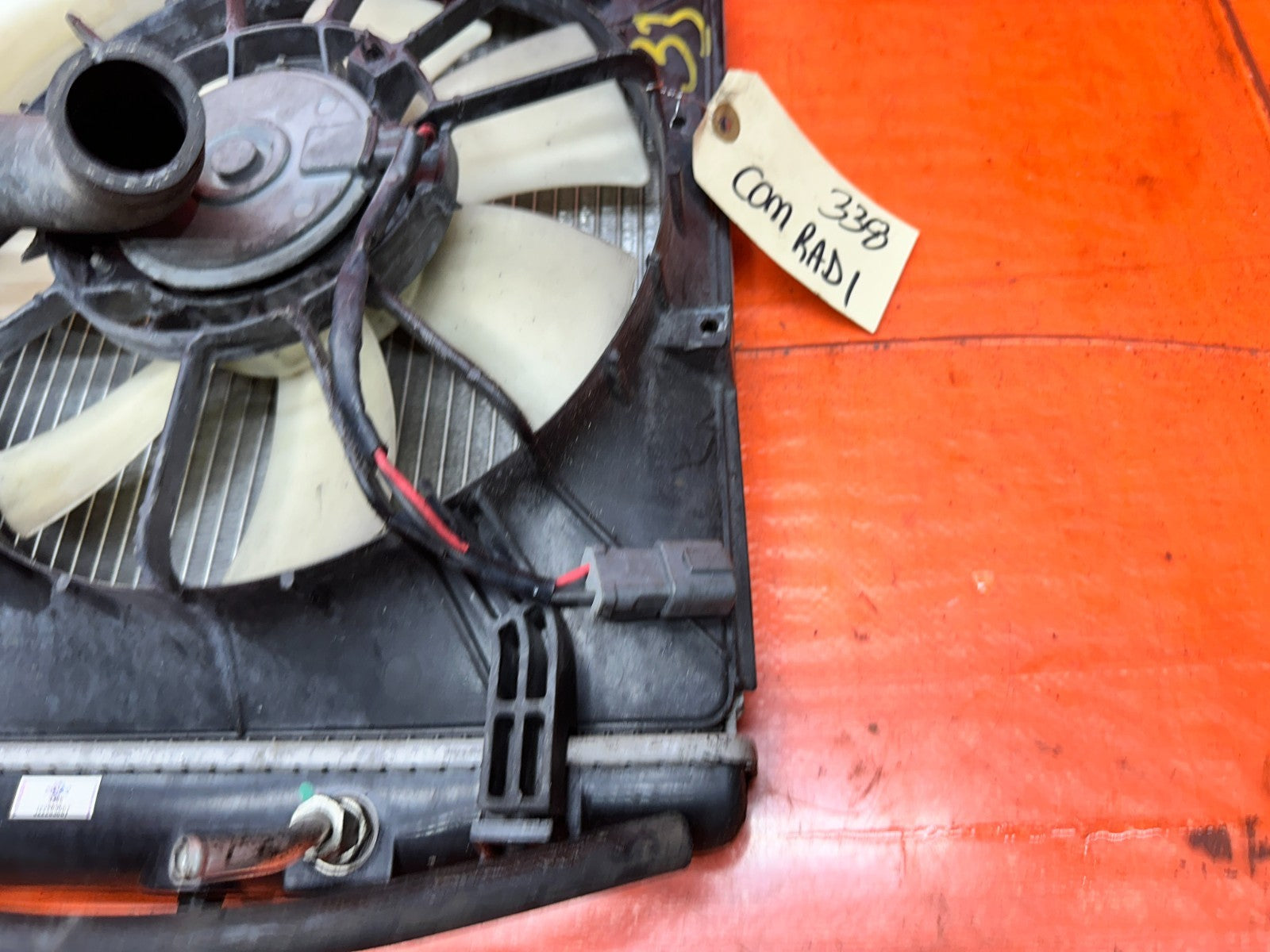 04-05 ACURA TSX 2.4L RADIATOR DUAL COOLING FANS TANK HOSES SET OEM #3385