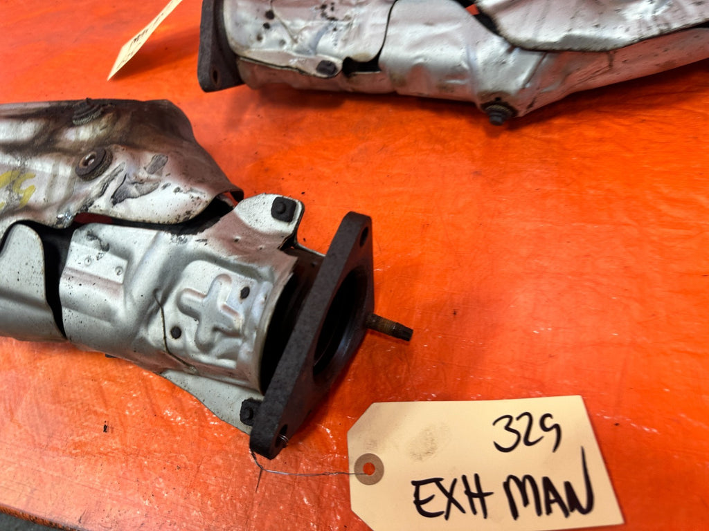 08 15 INFINITI G37 Q60 3.7L EXHAUST MANIFOLDS HEADERS LEFT RIGHT SET #3292