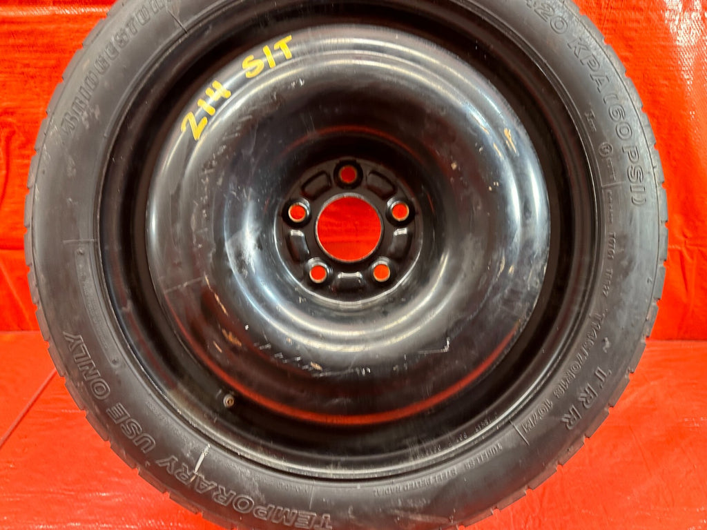 08 15 LANCER EVOLUTION X EVO 10   EMERGENCY SPARE BACK UP TIRE WHEEL RIM OEM 2145
