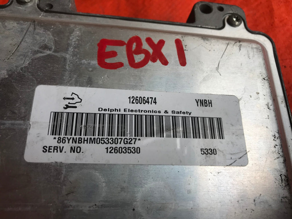 OEM VARIOUS MODELS CHEVROLET ENGINE COMPUTER ECU ECM EBX   PART # 12606474 YNBH1