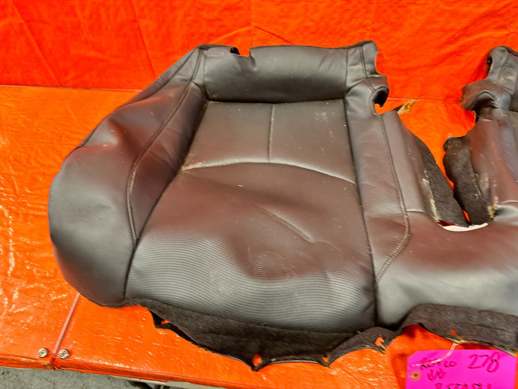 09 15 INFINITI G37 CONVERTIBLE   BLACK LEATHER REAR SEAT LOWER SKIN WRAP OEM 2789