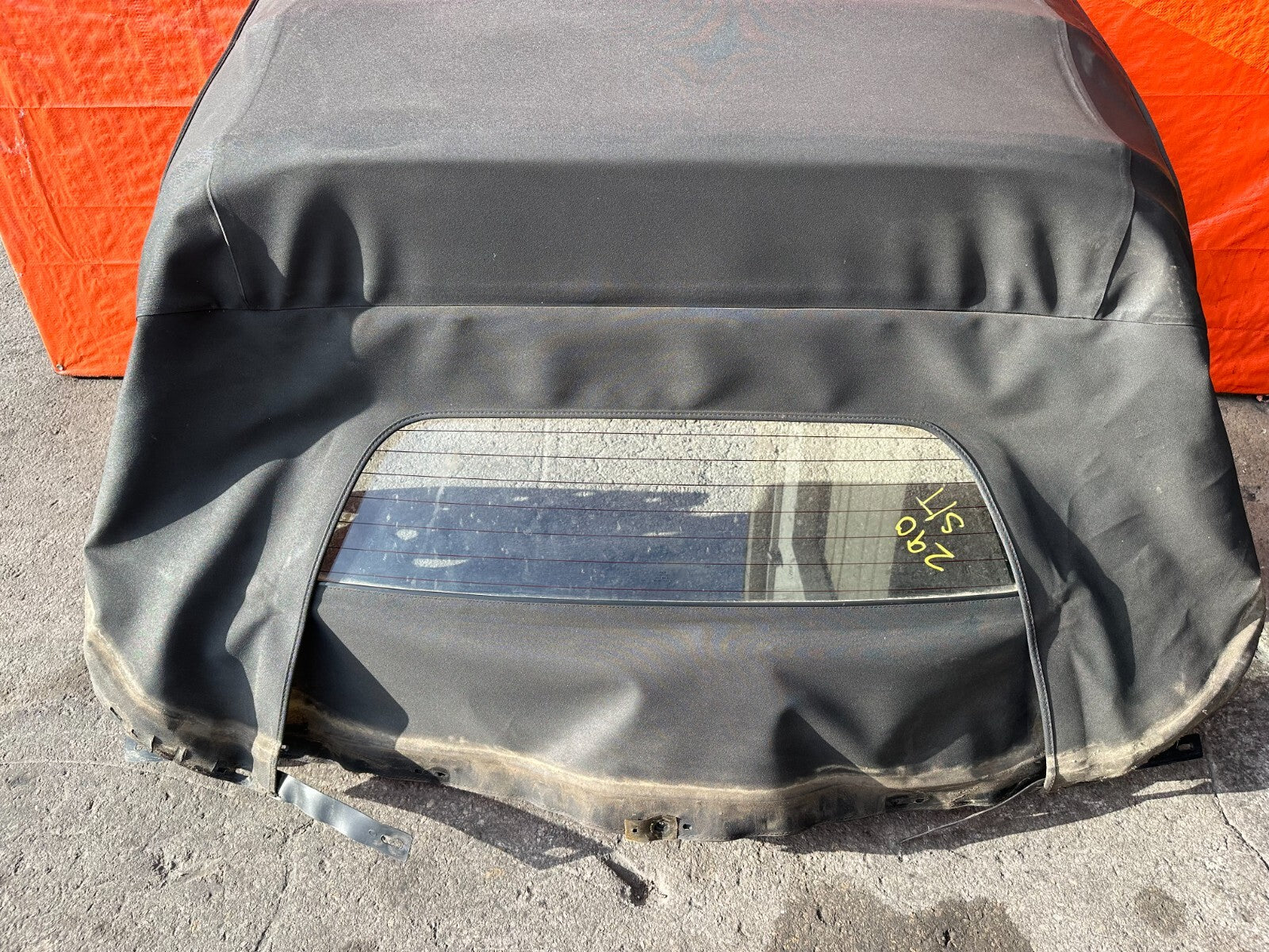 00 09 HONDA S2000   SOFT TOP CONVERTIBLE TOP W/ REAR GLASS AND MOUNTING FRAME8