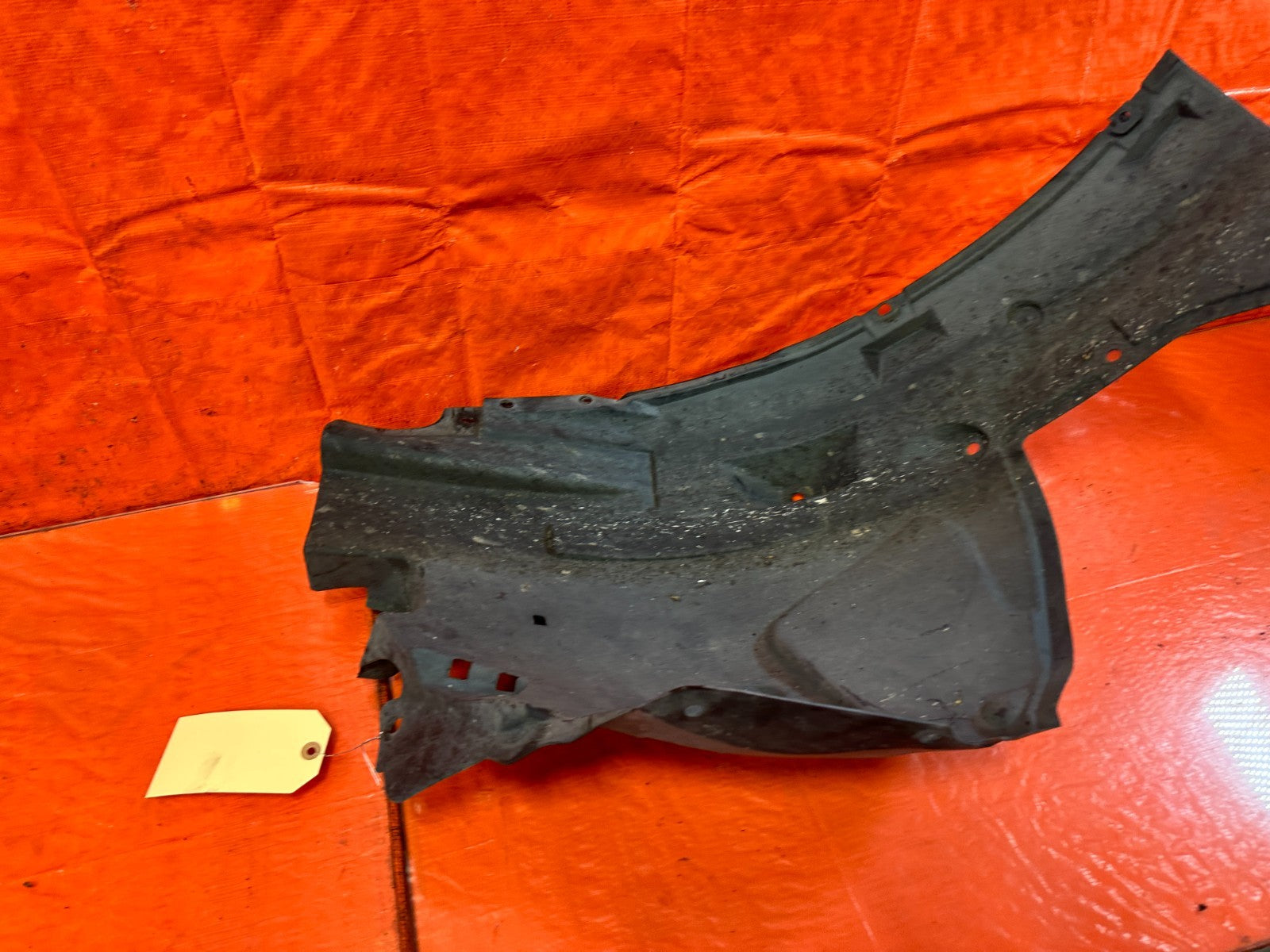 08 15 INFINITI G37 Q60 RIGHT PASSENGER FRONT FENDER REAR SPLASH SHIELD #32911