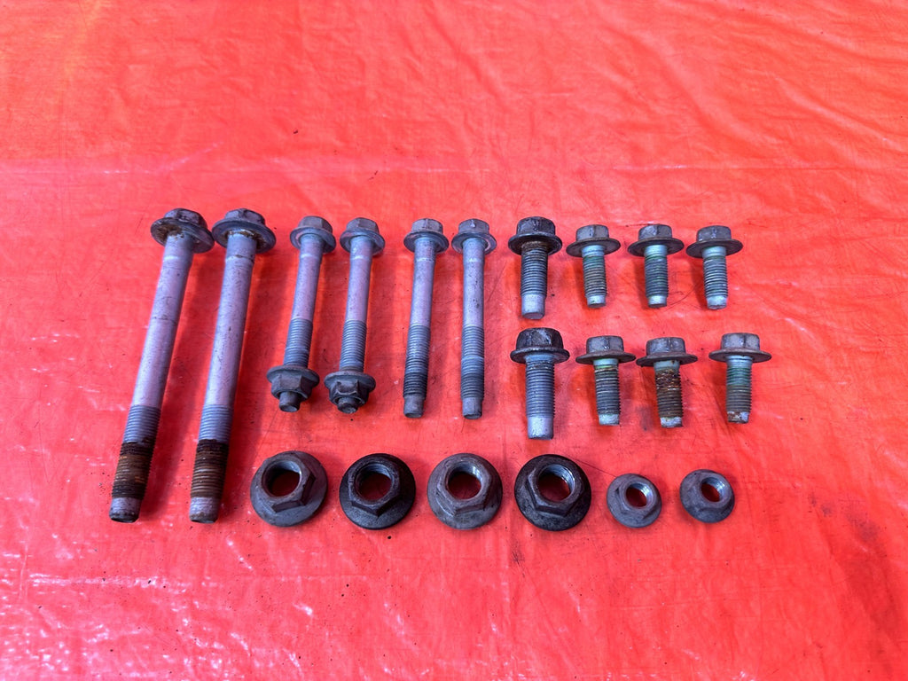 14 15 INFINITI Q50 3.7L   FRONT SUBFRAME CROSSMEMBER K FRAME BOLTS   OEM 3131