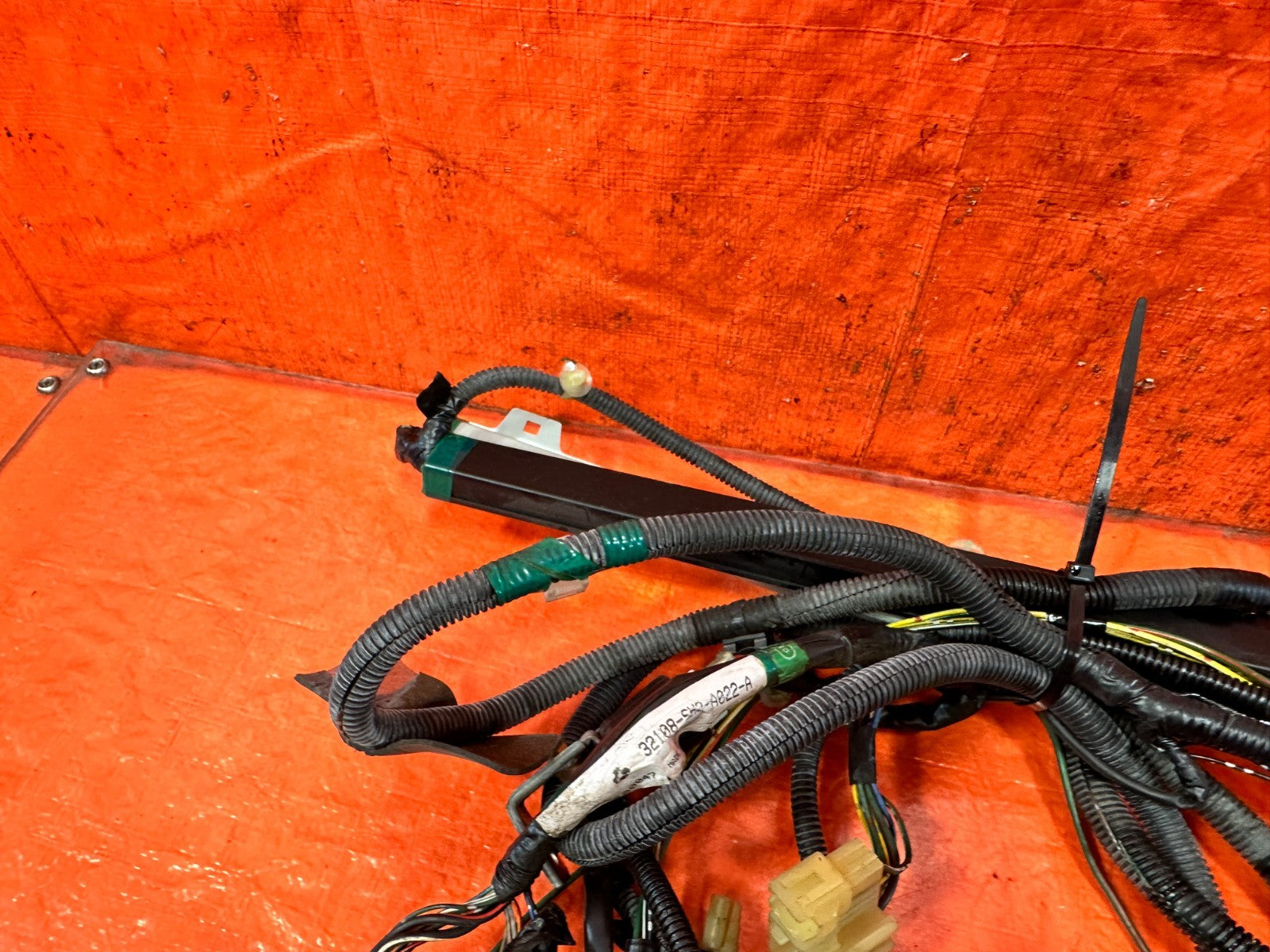 90 91 HONDA CIVIC HATCHBACK   INTERIOR FLOOR WIRING HARNESS WIRE LOOM   OEM 3256