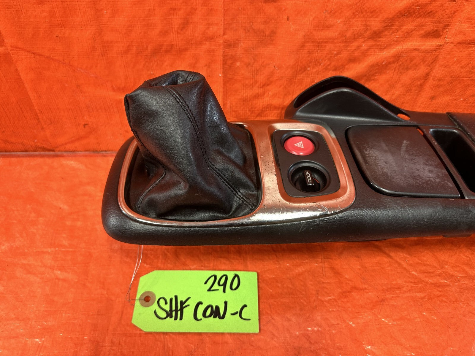 00 03 HONDA S2000   AP1 MODEL   ARM REST CENTER SHIFTER CONSOLE TRIM   OEM #2901