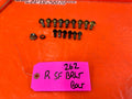 03 09 NISSAN 350Z   REAR SUBFRAME BRACE BRACKET BOLTS NUTS HARDWARE   OEM #2620