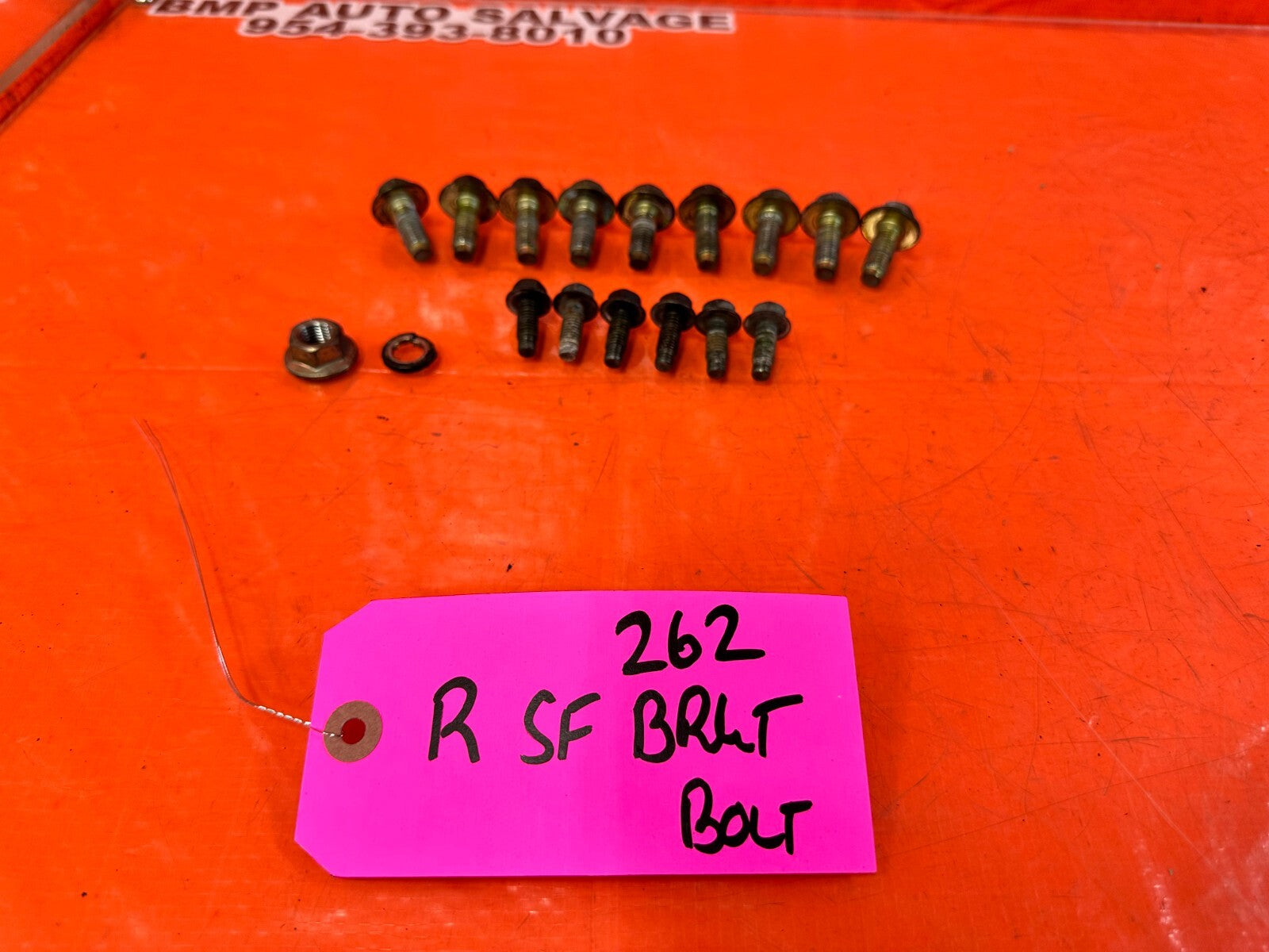 03 09 NISSAN 350Z   REAR SUBFRAME BRACE BRACKET BOLTS NUTS HARDWARE   OEM #2620