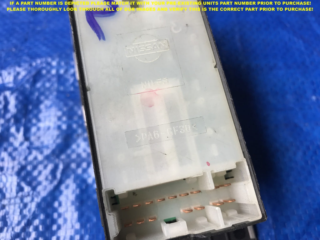 OEM 2003 2004 03 04 NISSAN MURANO   PASSENGER RIGHT FRONT WINDOW SWITCH R RH RF5