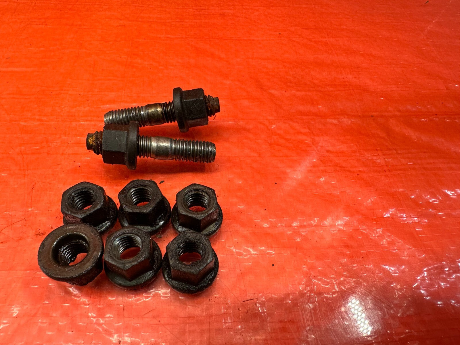 04 08 ACURA TL   J32A3 EXHAUST MANIFOLD HEADER BOLTS HARDWARE   OEM #2341