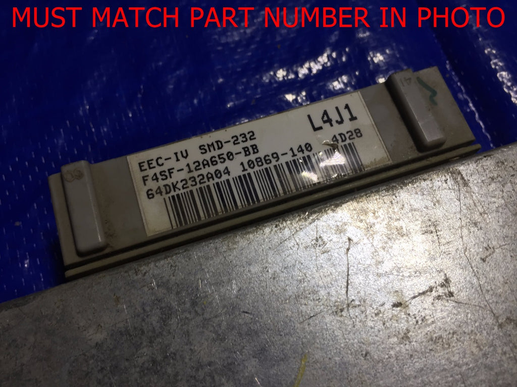 OEM 1994 FORD THUNDERBIRD ENGINE COMPUTER ECU ECM BRAIN EBX F4SF 12A650 BB1
