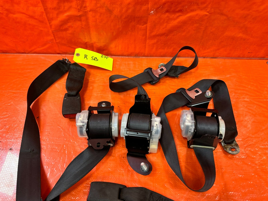 04 08 ACURA TSX   REAR SEAT BELT SET   LEFT & RIGHT SEAT BELTS   BLACK OEM #2757