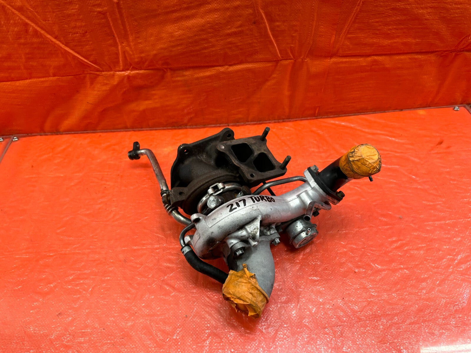 08 15 LANCER EVOLUTION X EVO 10   4B11T FACTORY TURBO CHARGER SET UP   OEM #2178