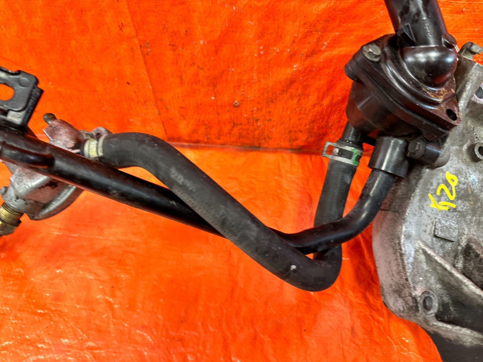 02 06 ACURA RSX K20A2 K20A3 WATER PUMP HOUSING W/ COOLANT NECK & THERMOSTAT OEM9