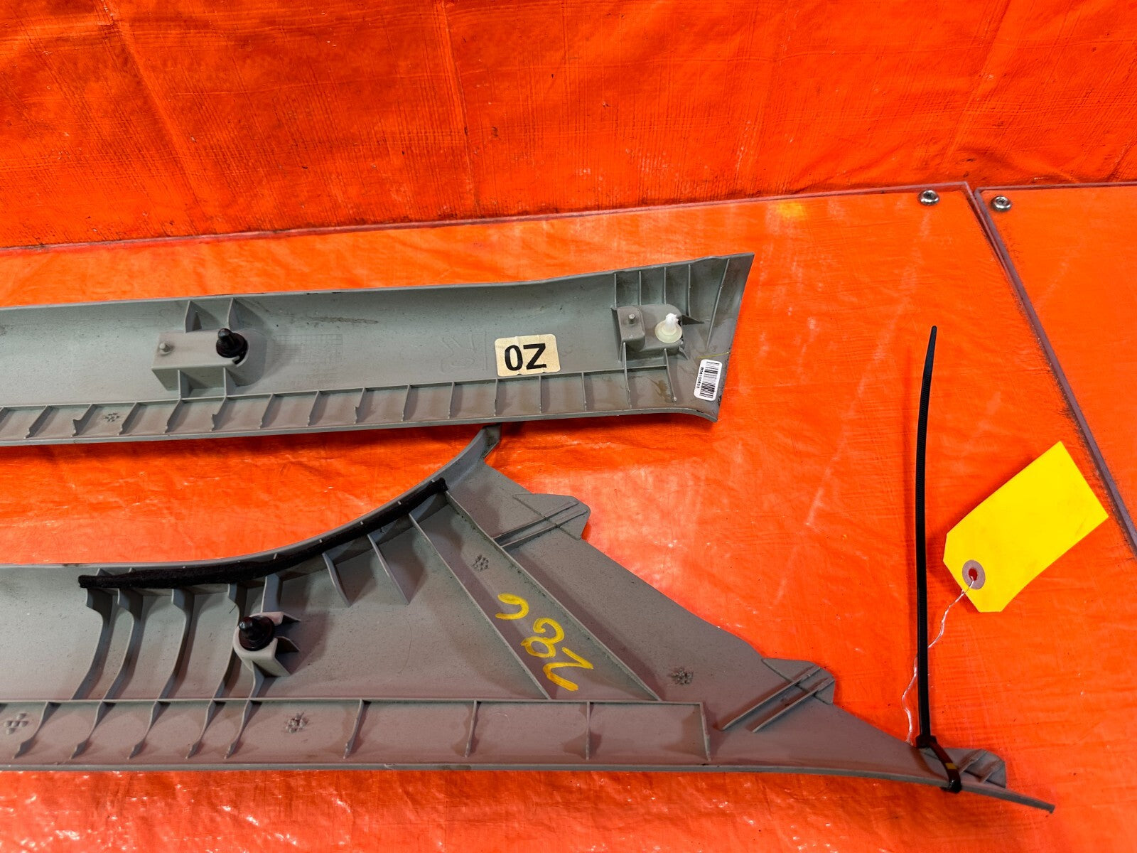 06 08 HONDA CIVIC SI COUPE   A PILLAR TRIM SET   LEFT RIGHT A PILLARS   OEM #2867