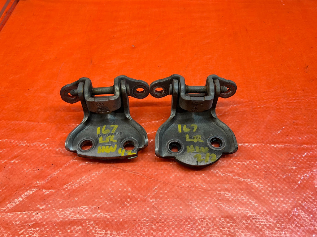 98 02 HONDA ACCORD SEDAN DRIVER LEFT REAR DOOR HINGE SET UPPER LOWER OEM #1670