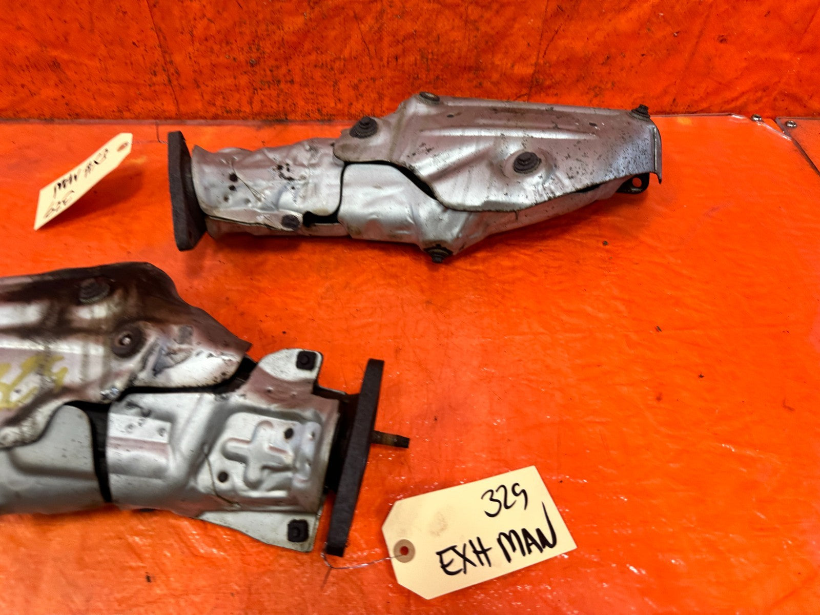 08 15 INFINITI G37 Q60 3.7L EXHAUST MANIFOLDS HEADERS LEFT RIGHT SET #3291