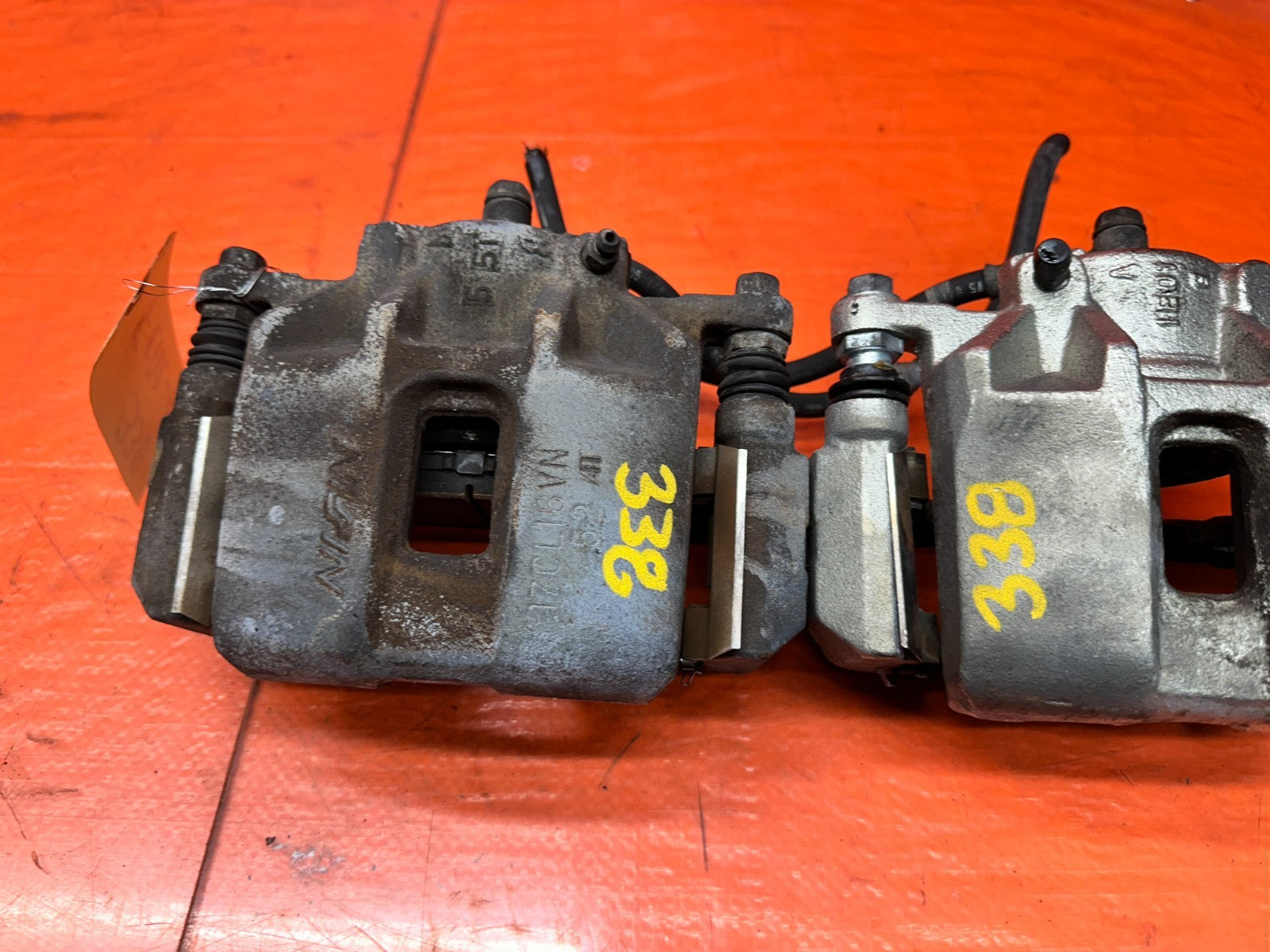04-05 ACURA TSX 2.4L FRONT BRAKE CALIPERS PAIR LEFT DRIVER RIGHT PASS OEM #3389