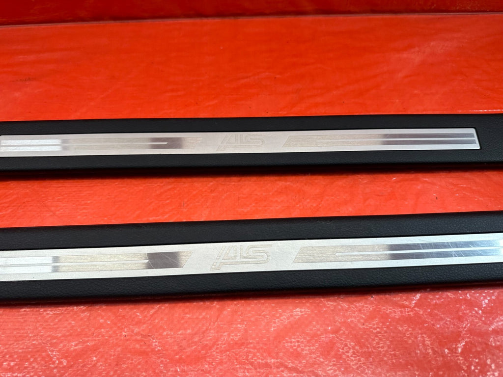 15 20 SUBARU WRX STI FLOOR PILLAR SCUFF PLATE SET W/ STI BADGE   LEFT RIGHT #1806