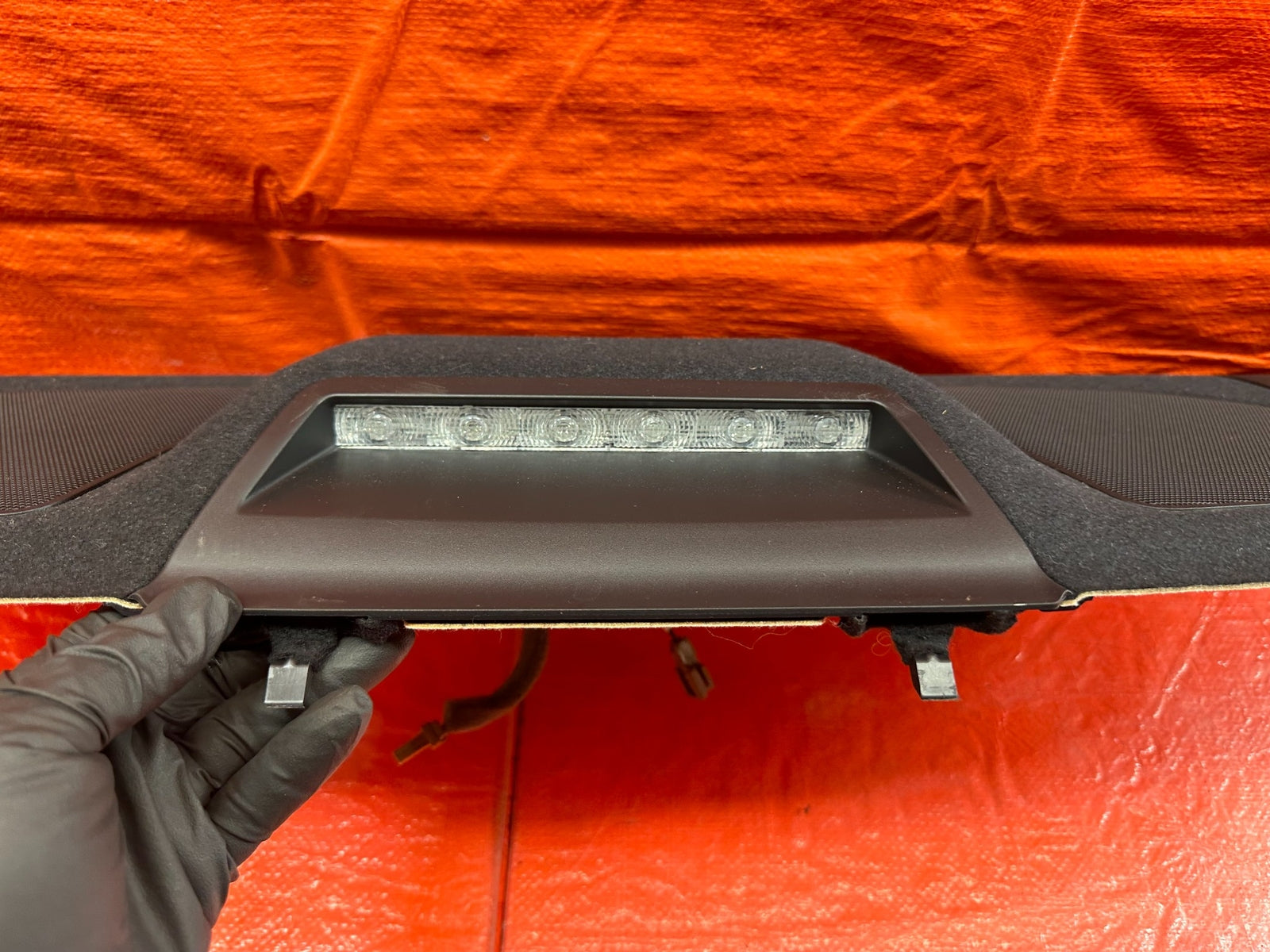 17 20 INFINITI Q60   REAR UPPER TRUNK TRIM / SPEAKER COVER   OEM FACTORY #20011