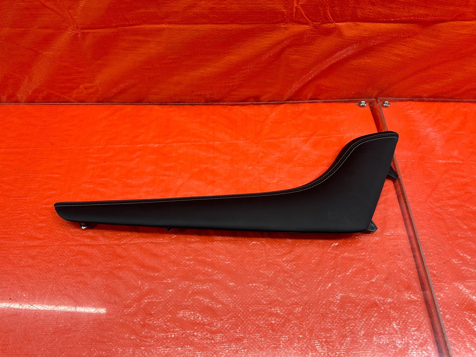 14 17 INFINITI Q50   SHIFTER CONSOLE TRIM RIGHT LOWER COVER KNEE PAD   OEM #1850