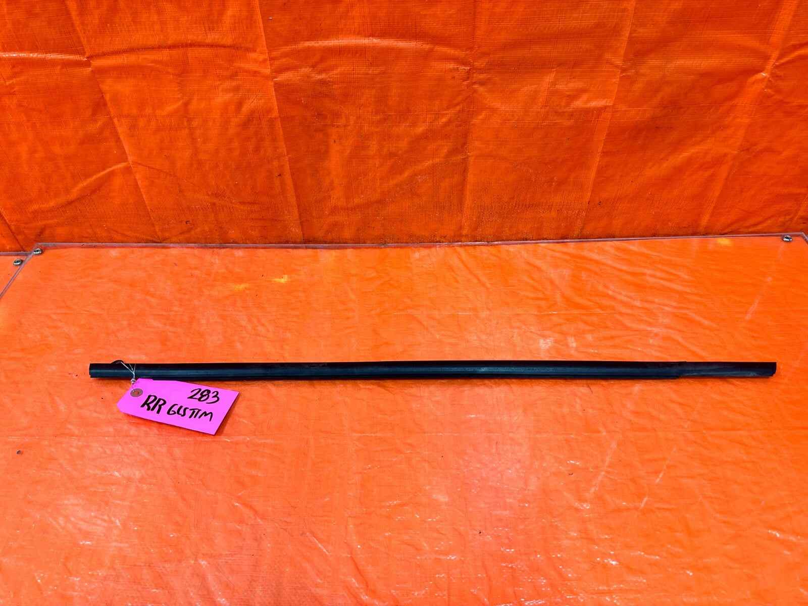 08 14 SUBARU IMPREZA WRX WAGON PASSENGER RIGHT REAR DOOR EXTERIOR WINDOW TRIM0