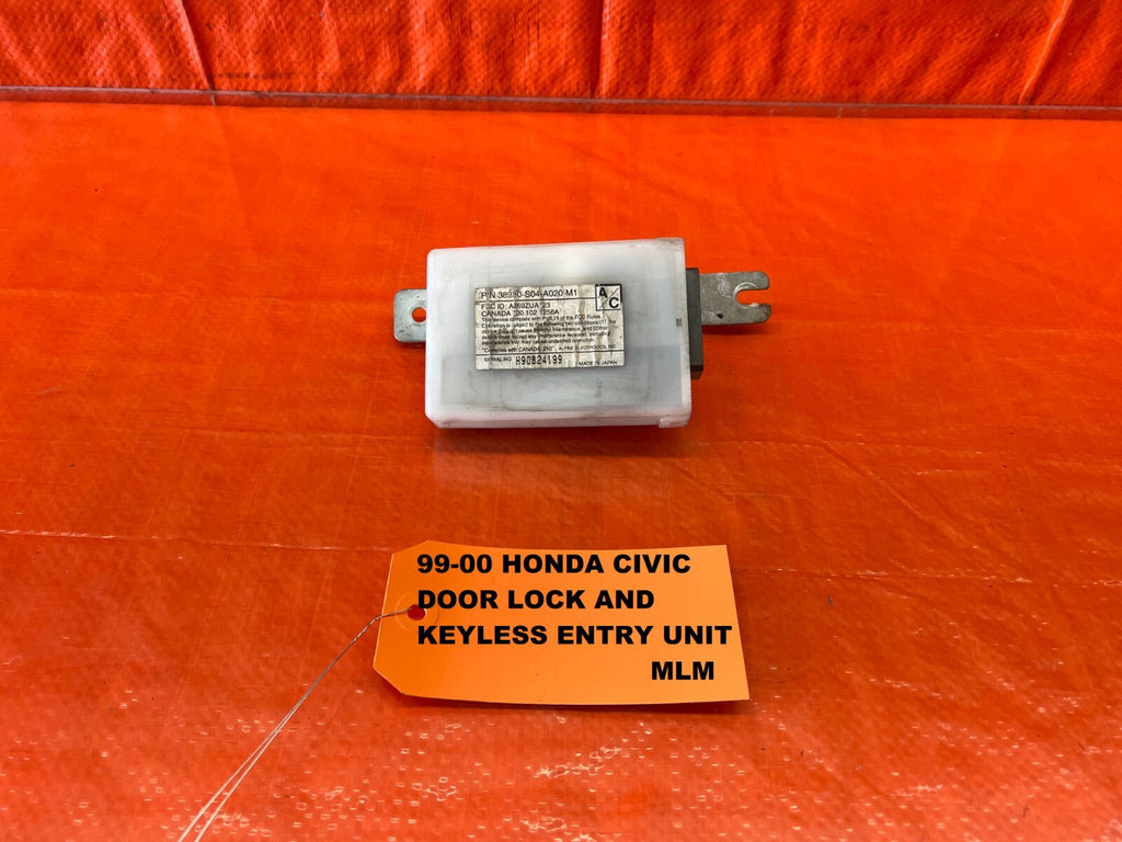 99 00 HONDA CIVIC   EX & SI COUPE KEYLESS ENTRY DOOR LOCK CONTROL MODULE OEM 1950