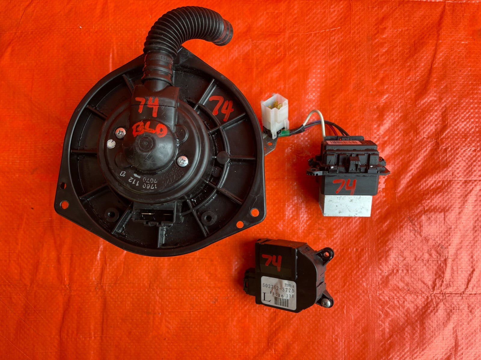 BLOWER MOTOR AND RESISTOR KIT   08 14 SUBARU WRX STI SEDAN AND WAGON OEM #743