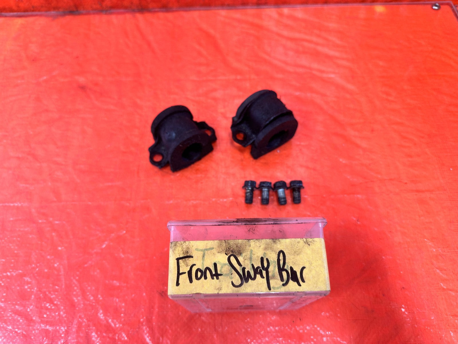 04 08 ACURA TSX   FRONT SWAY BAR BUSHINGS AND BRACKETS   OEM FACTORY #3041