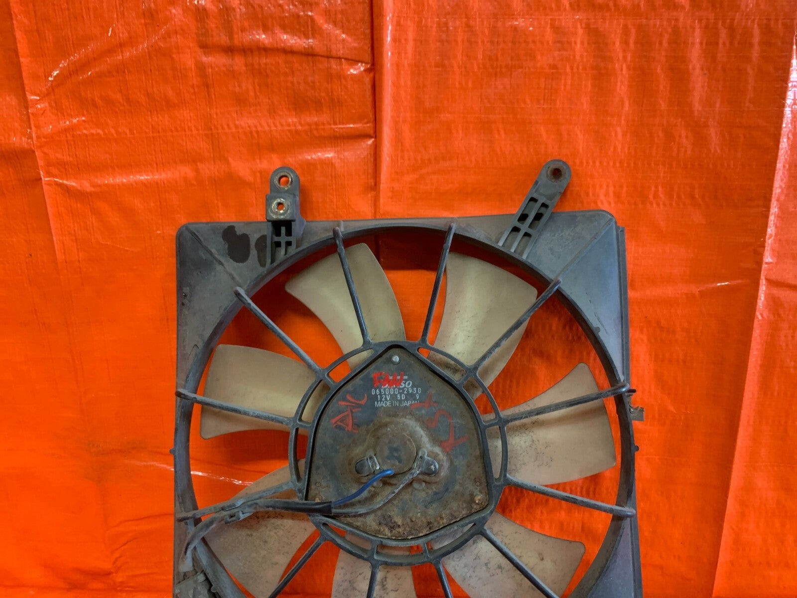02   04 ACURA RSX BASE & TYPE S   CONDENSER COOLING FAN   7 BLADE MODEL ,2