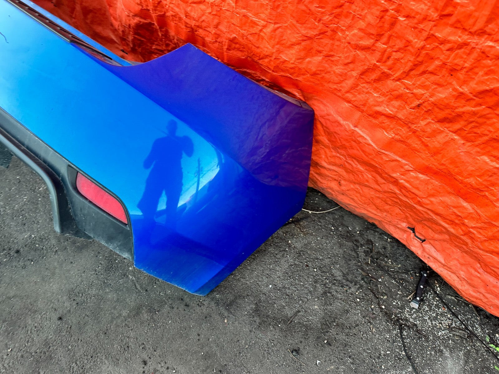 08 14 SUBARU IMPREZA WRX & STI WAGON   REAR BUMPER COVER   BLUE COLOR   OEM 2834