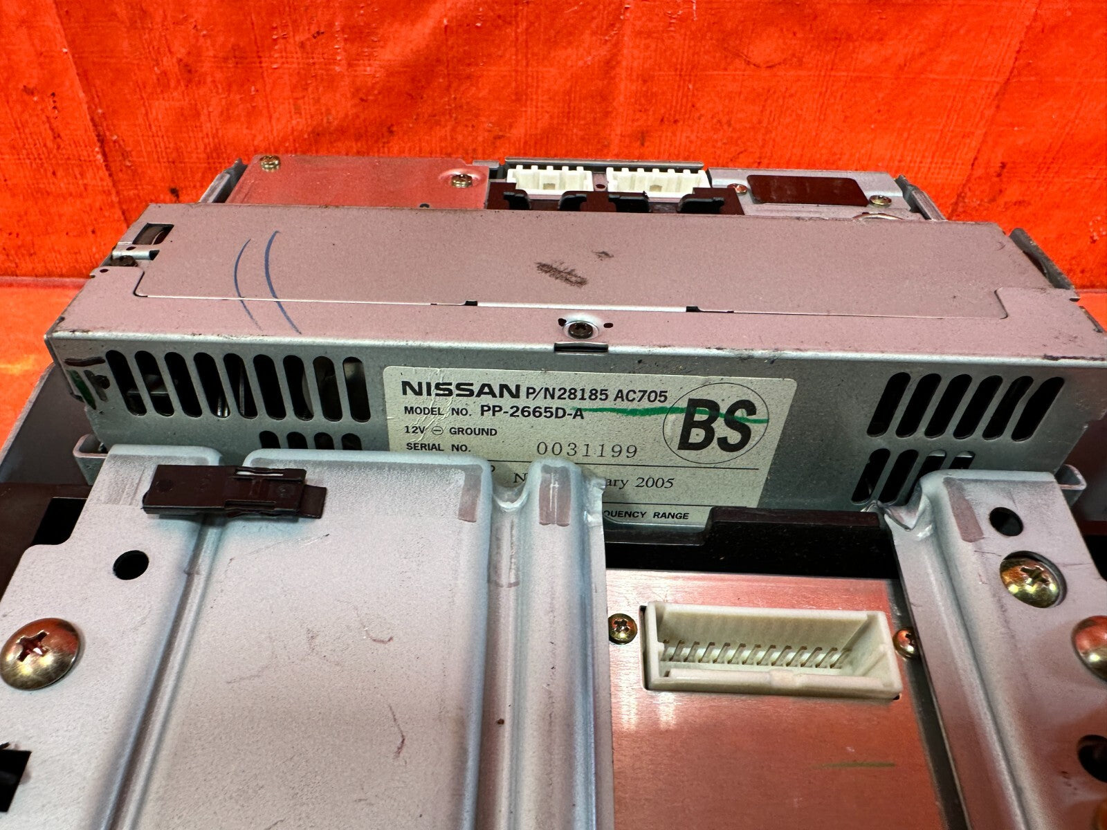 03 07 INFINITI G35 COUPE   RADIO STEREO RECEIVER   28125 AC705   OEM #2984