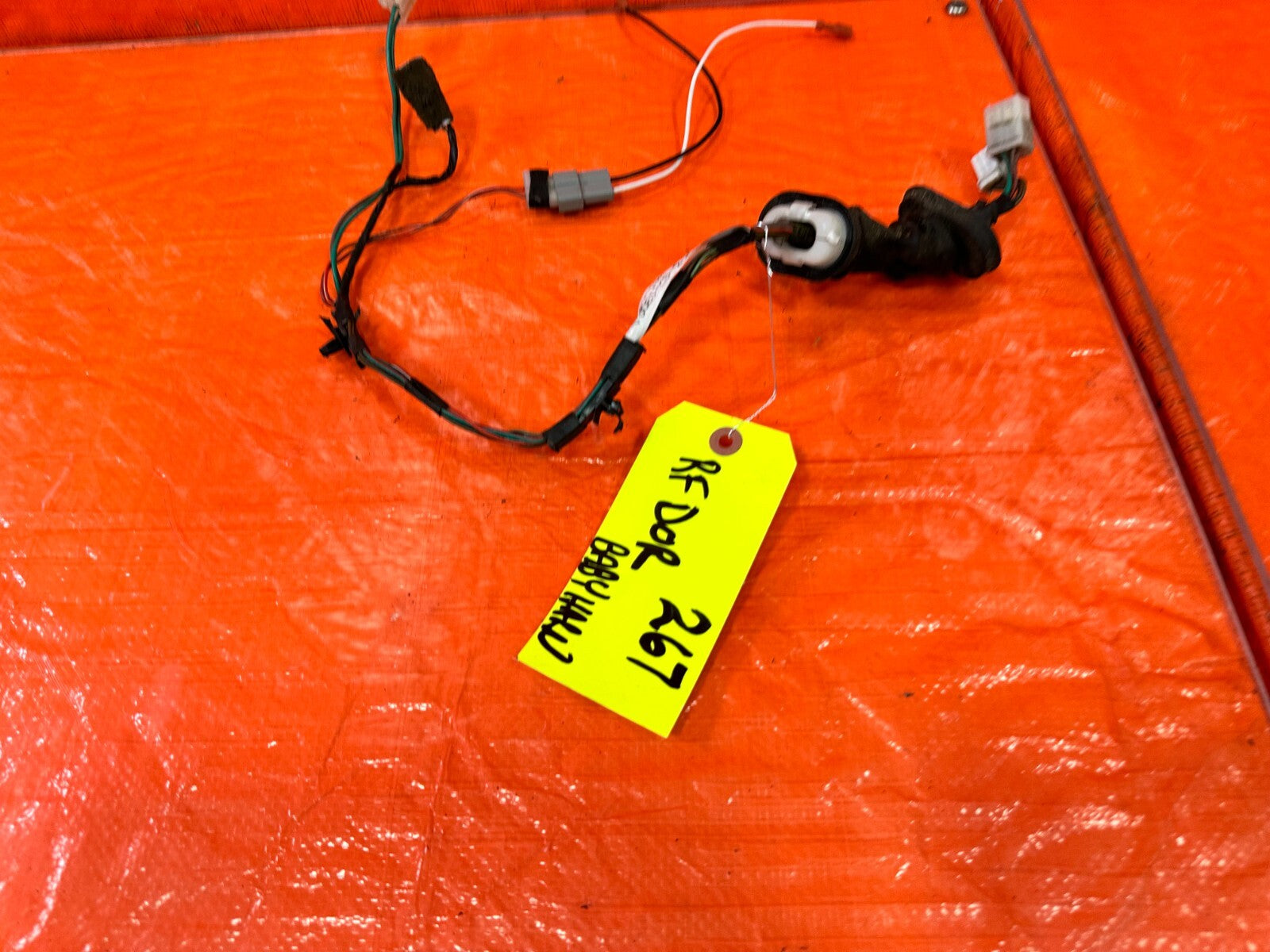 90 93 MAZDA MX 5 MIATA   RIGHT DOOR HARNESS POWER WINDOW MANUAL LOCK OEM #2674