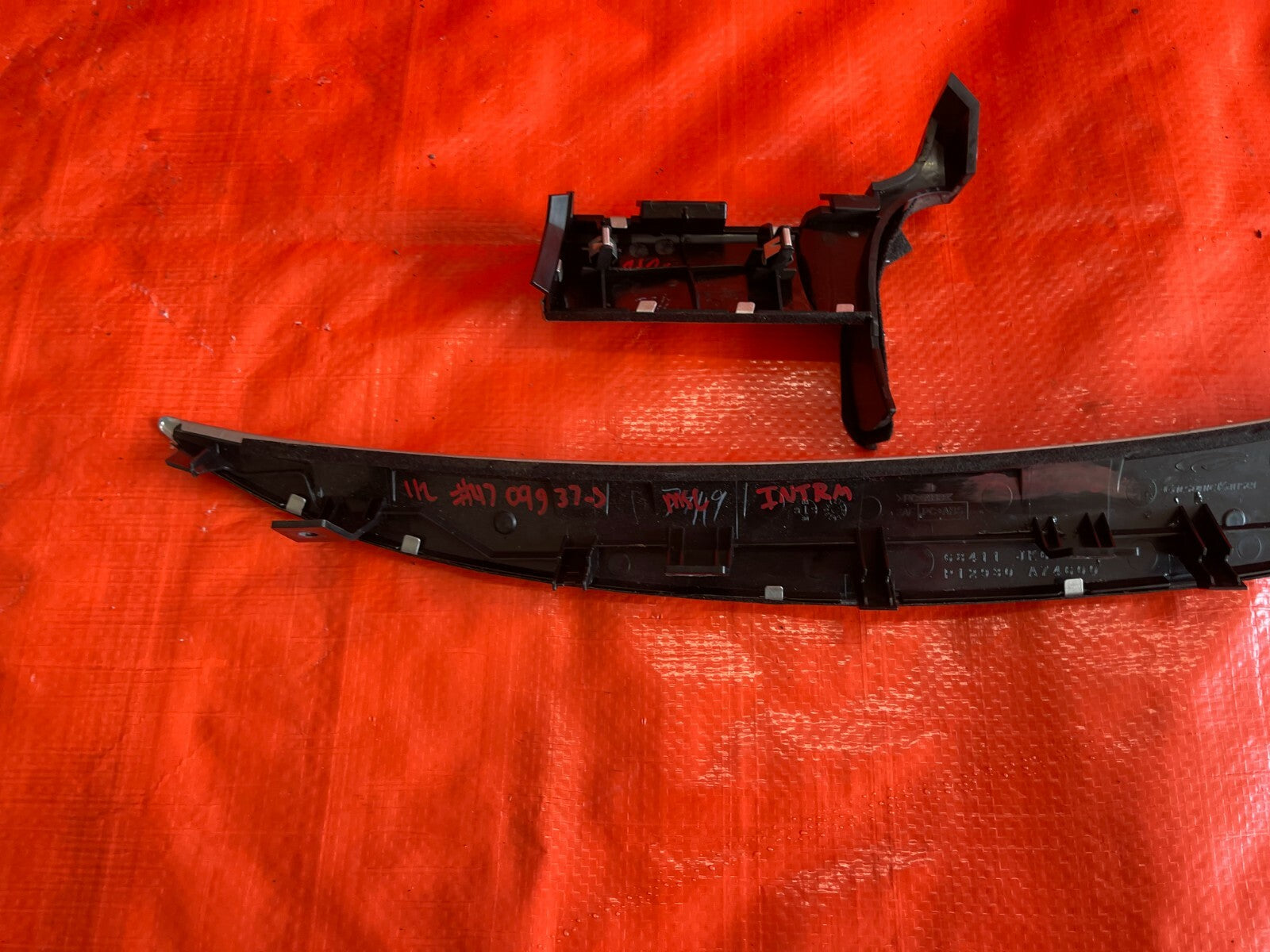 2009 09 INFINITI G37 SPORT   2D COUPE   INTERIOR DASH BOARD TRIM SILVER SET OEM7
