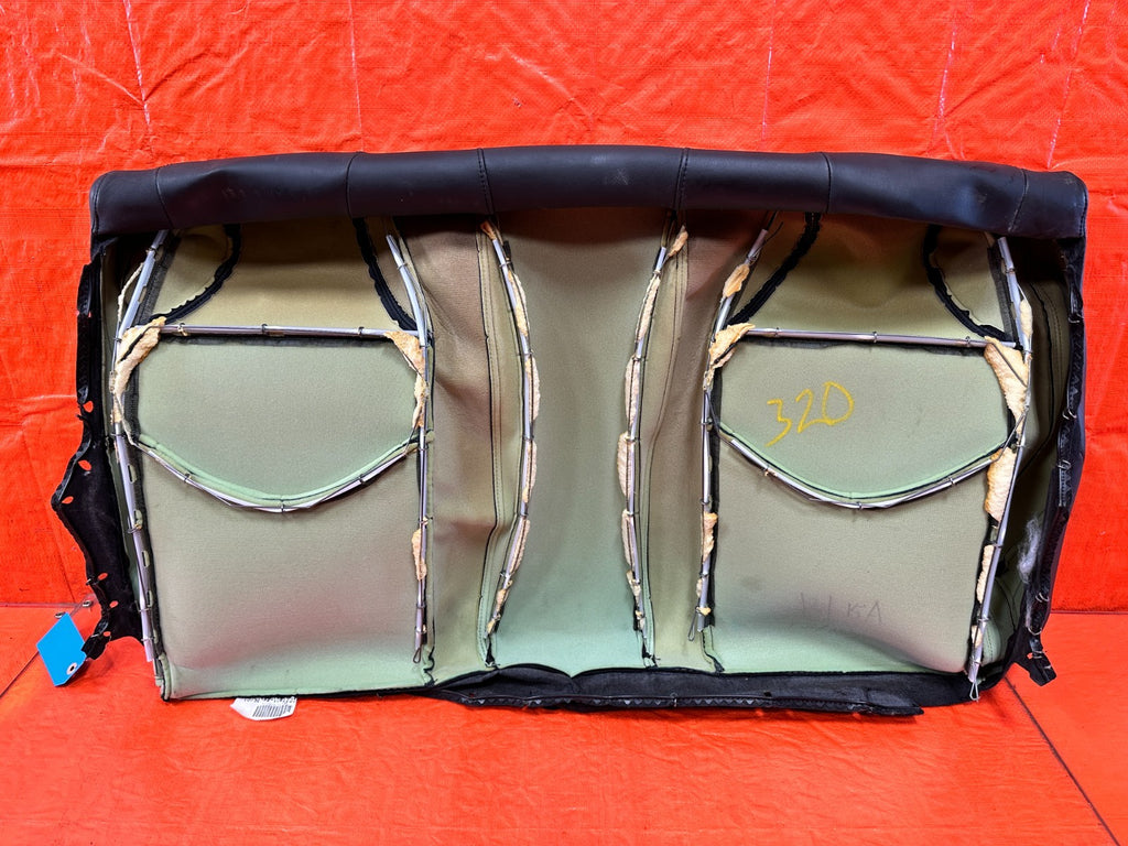 08 09 INFINITI G37 COUPE SPORT REAR UPPER SEAT BLACK LEATHER COVER SKIN OEM 32020