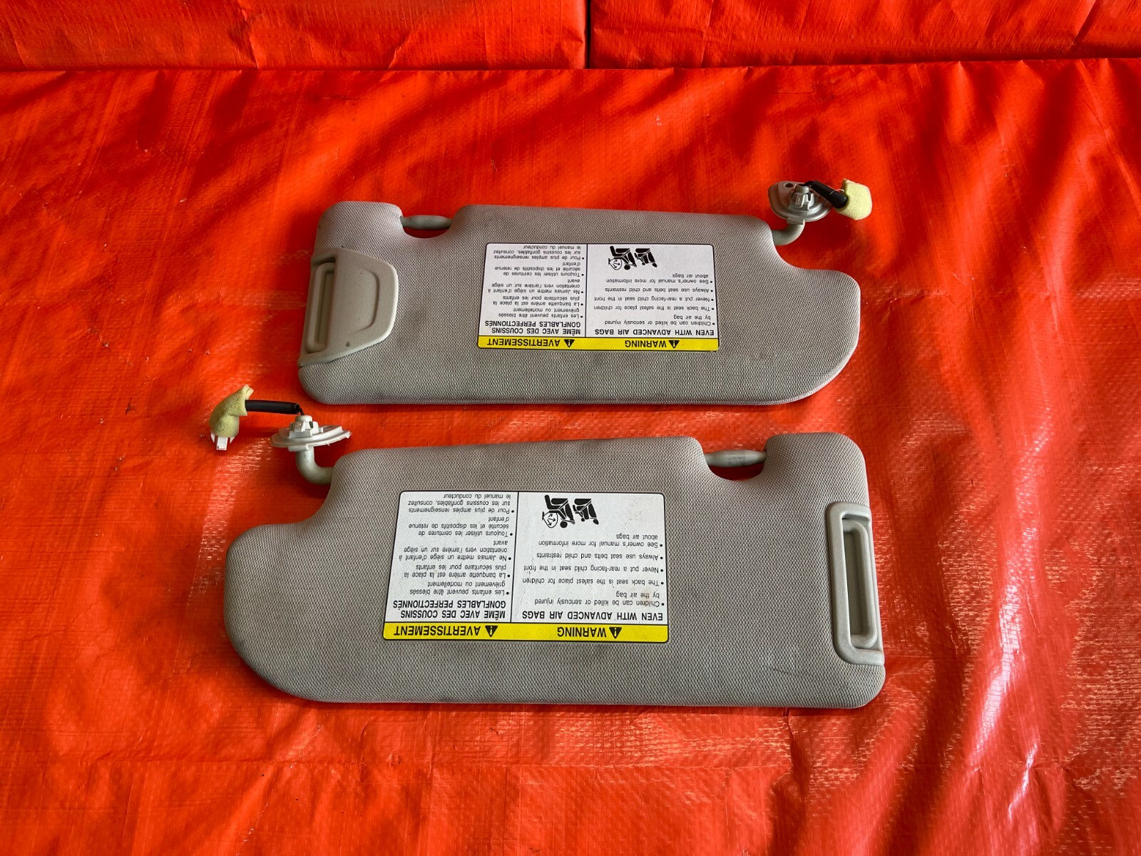 09 13 INFINITI   G37 2D COUPE   ILLUMINUATED   SUN VISOR SET VISORS LEFT RIGHT0