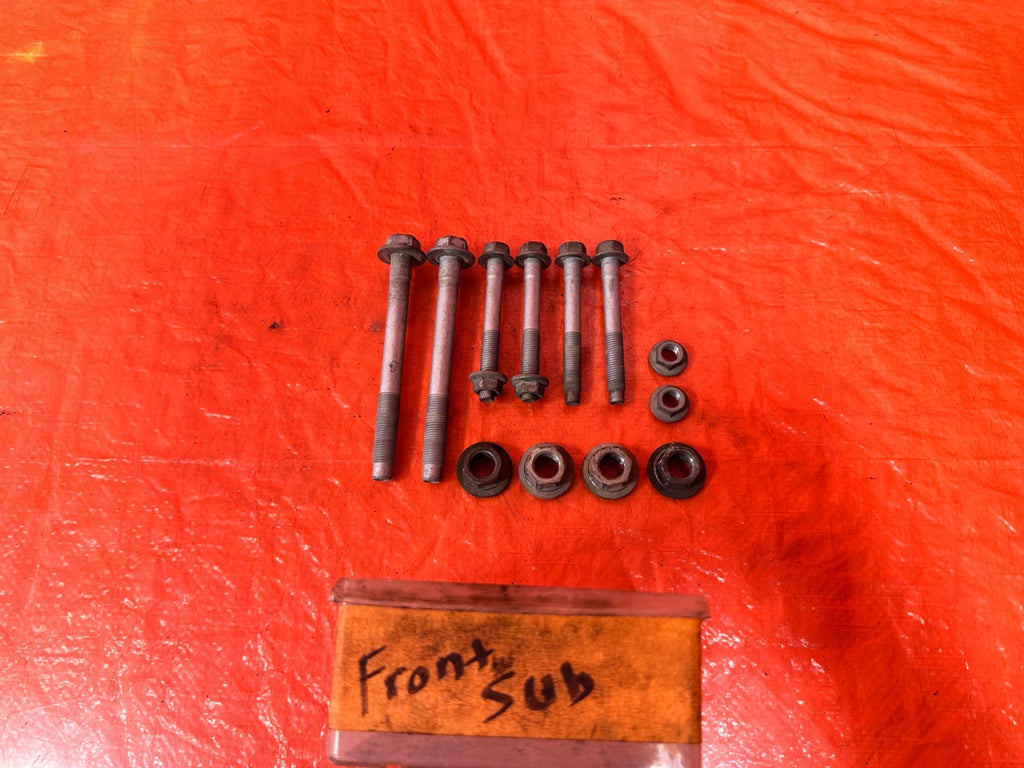 16 24 INFINITI Q50   3.0L   FRONT SUBFRAME CROSSMEMBER K FRAME BOLTS   OEM 3140