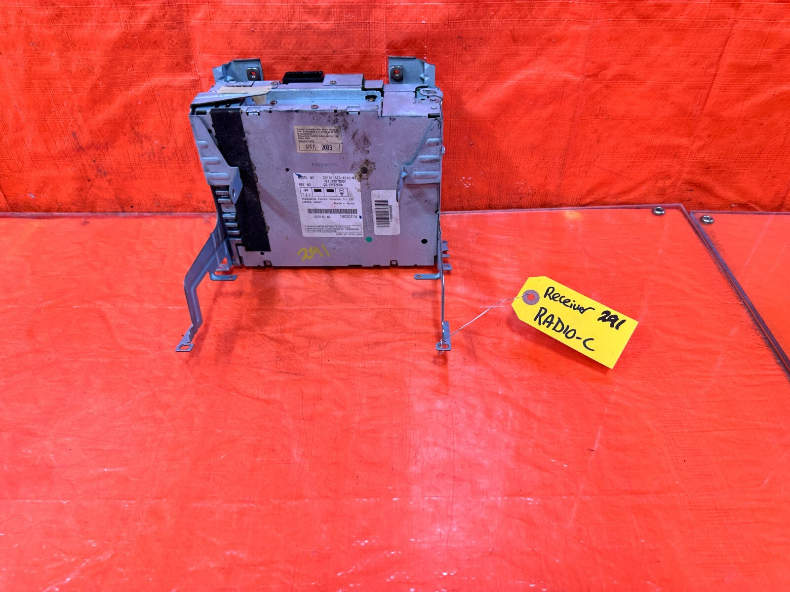 04 05 ACURA TSX   AM FM RADIO STEREO CD PLAYER RECEIVER   39101 SEC A51 OEM 2910