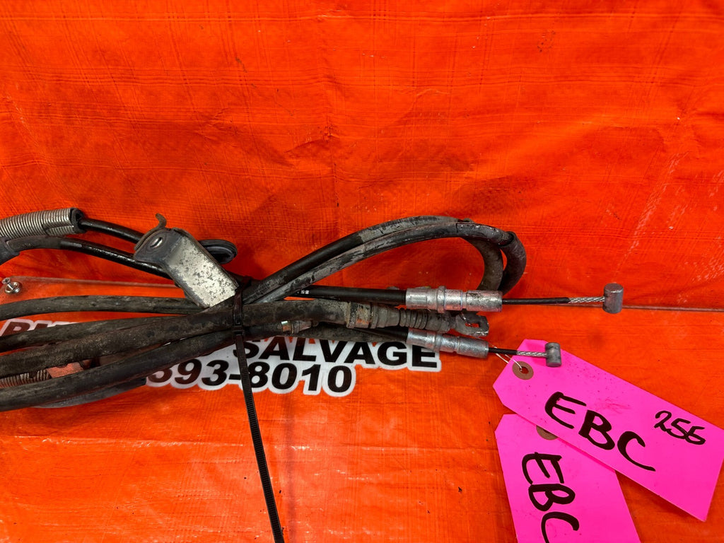 04 08 ACURA TSX   EMERGENCY PARKING BRAKE CABLE SET CABLES LEFT RIGHT   OEM #2557